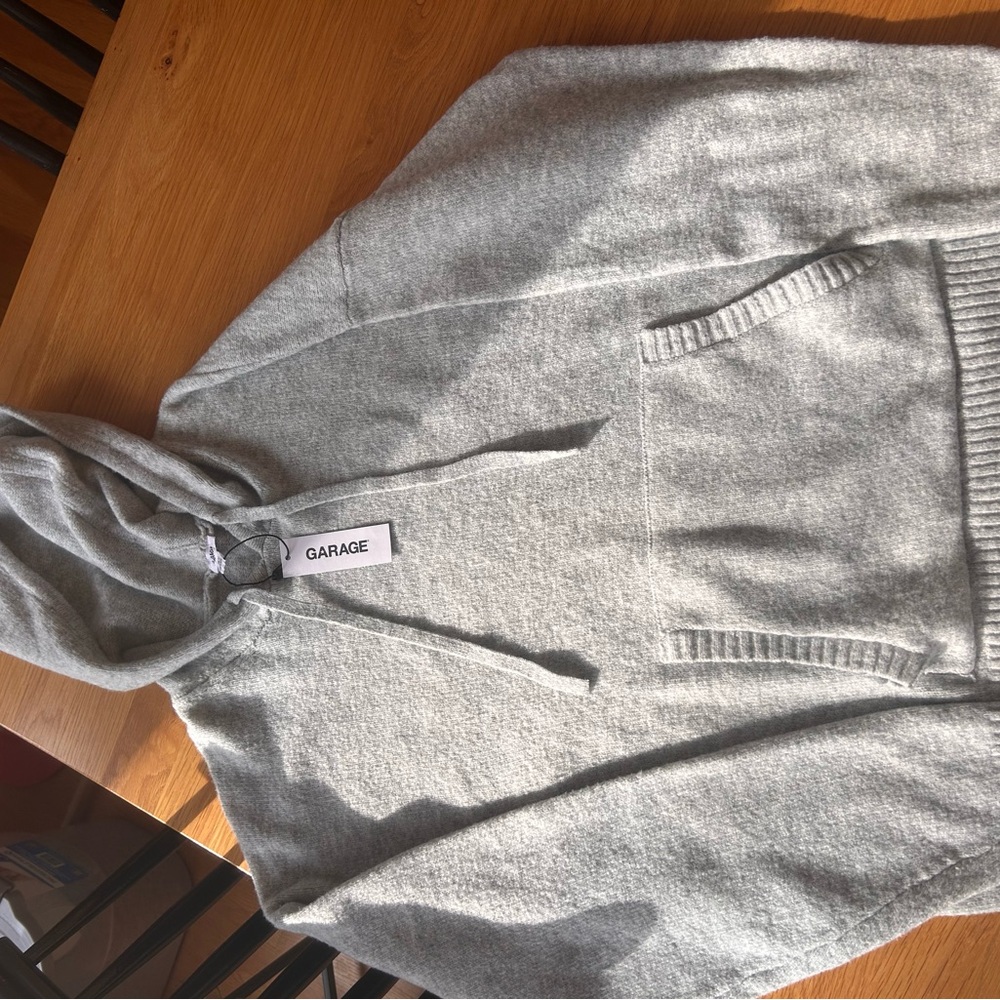 Garage Light Gray Knit Sweater mens medium NWT